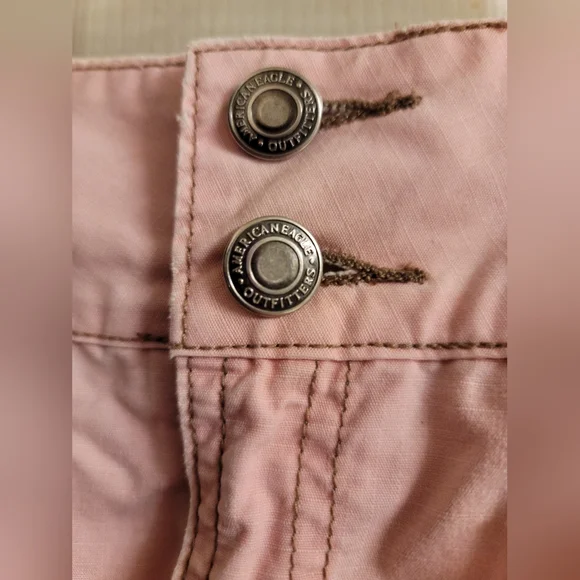 American Eagle Outfitters Woman's Skirt Size 8 Pink 4 Pockets Light Used 1 time - Picture 5 of 10